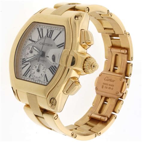 are cartier watches gold plated|cartier gold watches for men.